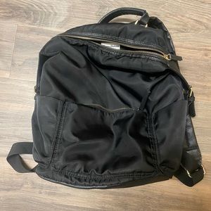 Tommy Bahama Leather Nylon Backpack